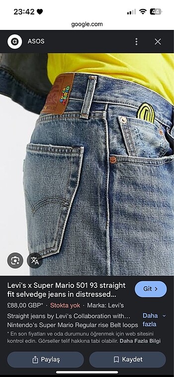 Levis Özel seri Levi?s Jean