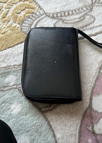 Fermuarlı Siyah Deri erkek Cüzdanı - Görsel 2