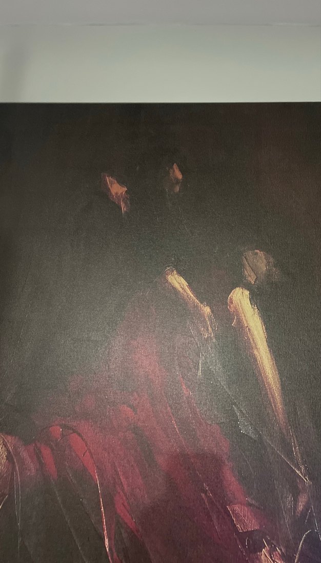 Koyu Kırmızı Tonlarda Soyut Tablo - Görsel 3