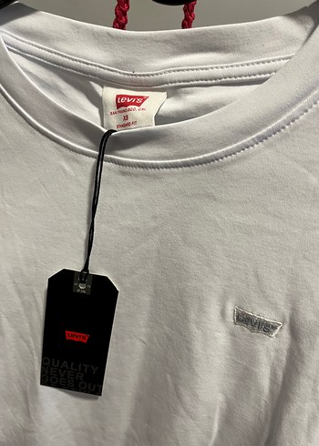 Levis Levi S Beyaz Bisiklet Yaka Tisort