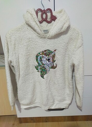 12.13 yaş lcwaikiki polar kapşonlu sweatshirt 