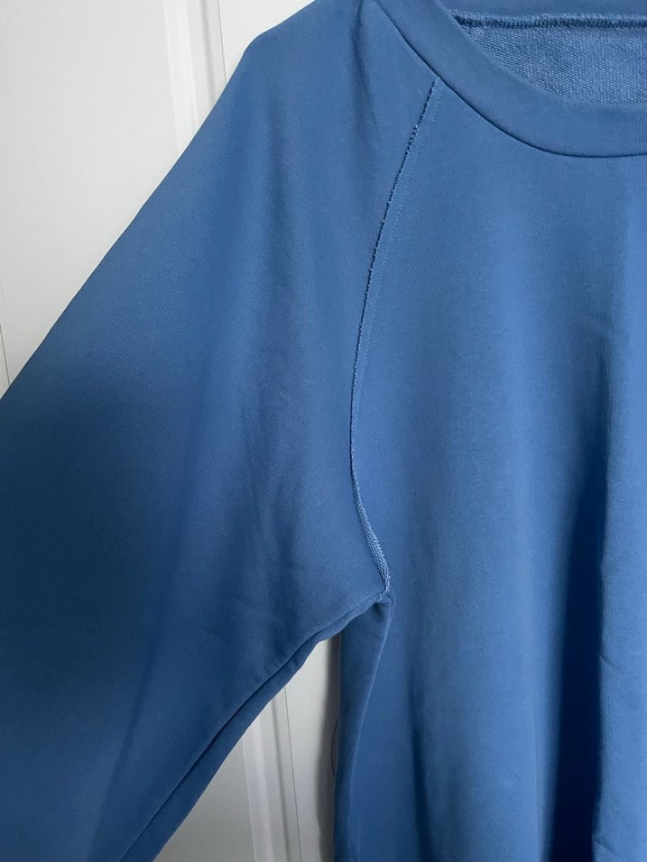 Kadın Mavi Oversize Sweatshirt - Görsel 2