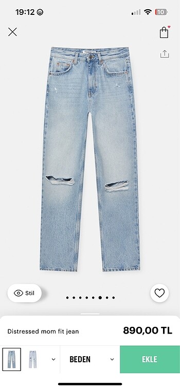 Pull and Bear Mom jean