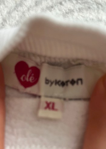 Beyaz Baskılı Rahat Kesim Sweatshirt - Görsel 4