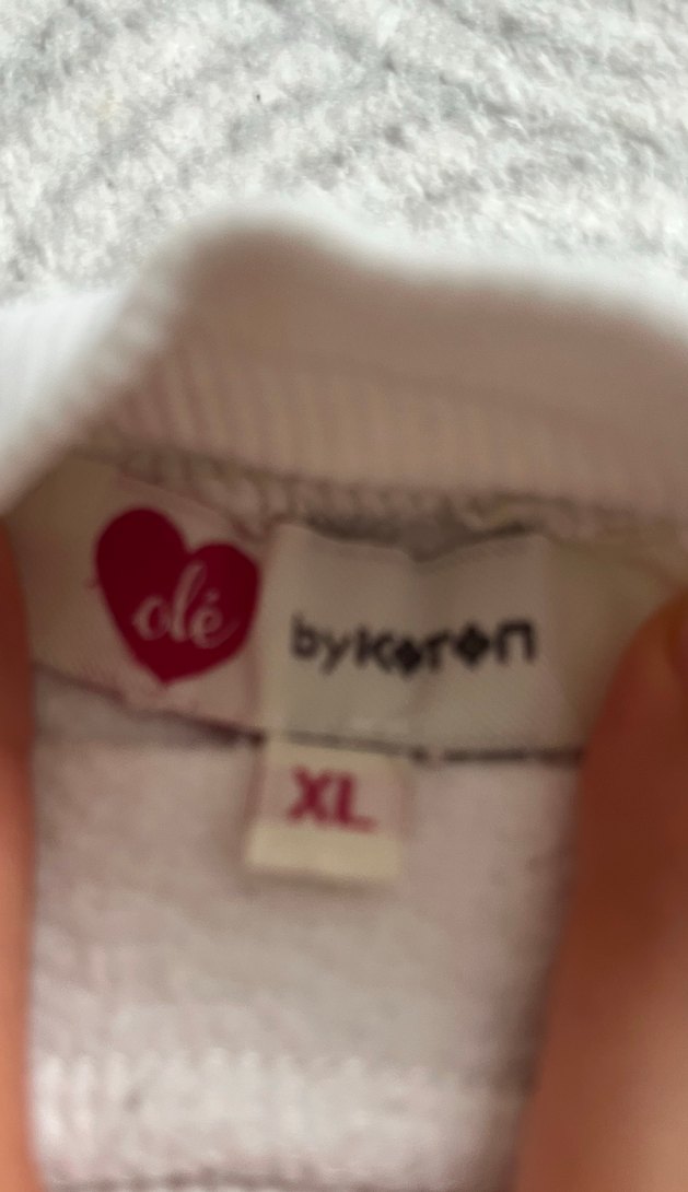 Beyaz Baskılı Rahat Kesim Sweatshirt - Görsel 4