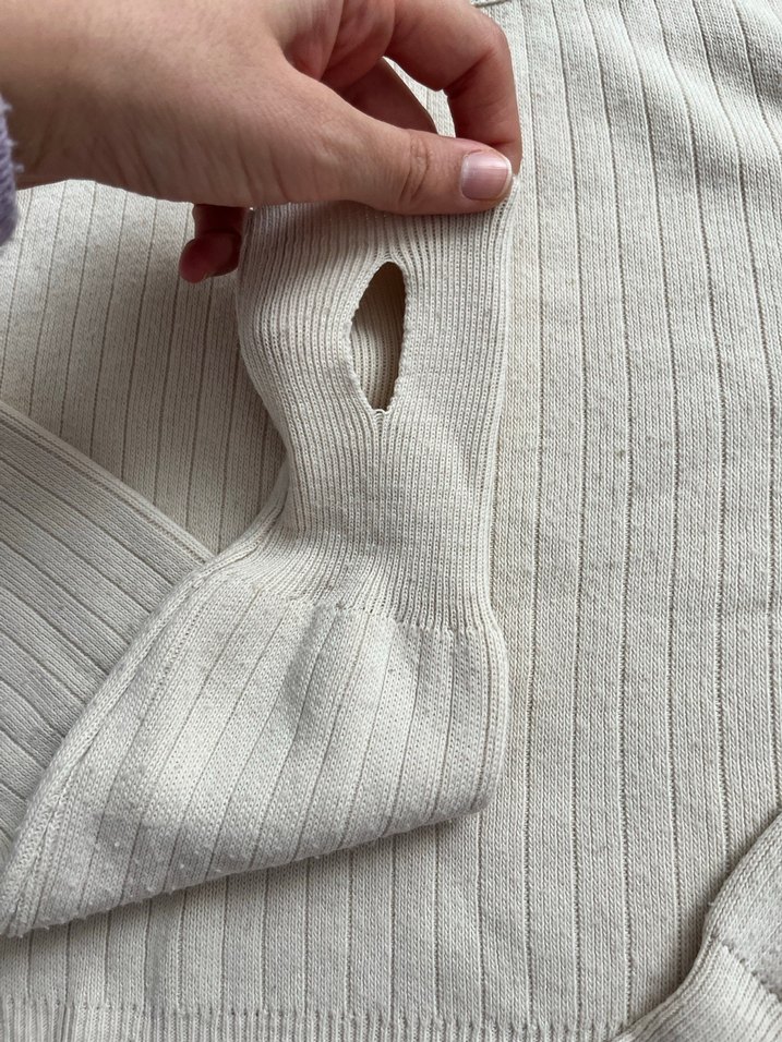 Bej Balıkçı Yaka Kadın Triko Kazak - Görsel 4