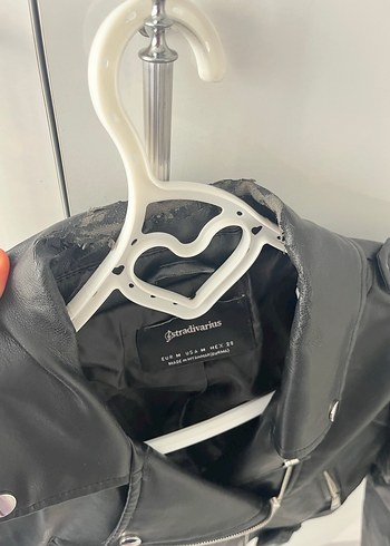 Siyah Deri Biker Ceket - Görsel 4