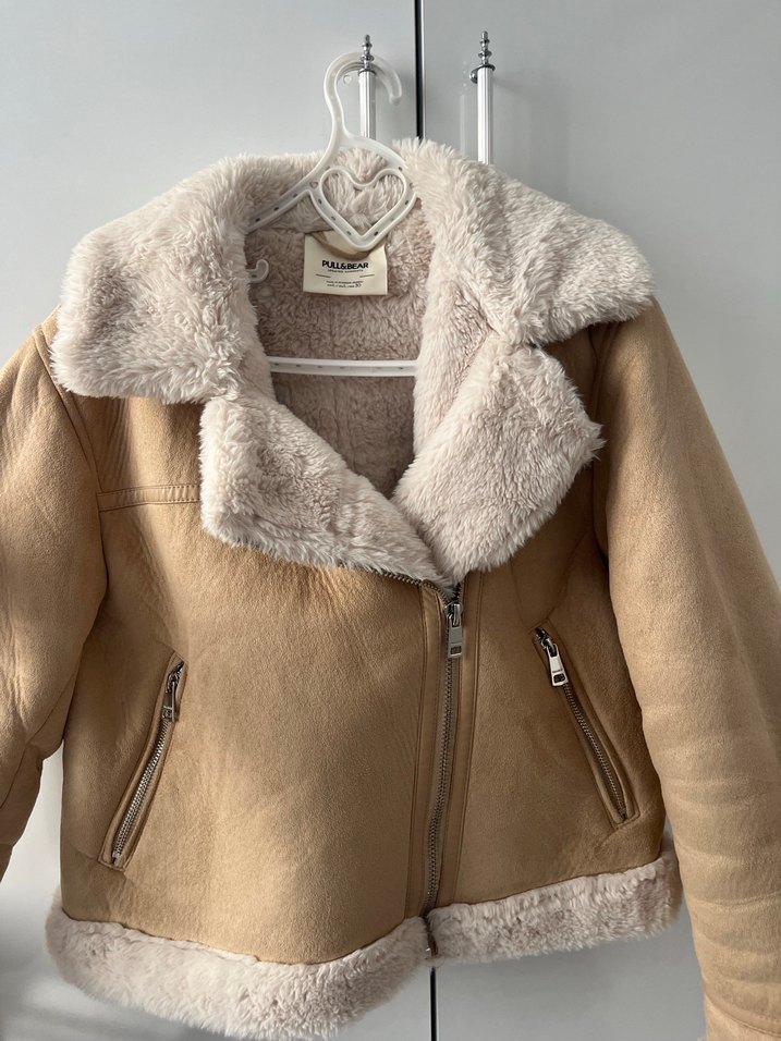 Pull and Bear  Kürklü Kadın Ceket - Görsel 2