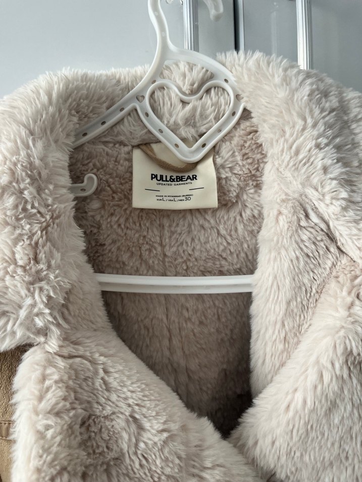 Pull and Bear  Kürklü Kadın Ceket - Görsel 3