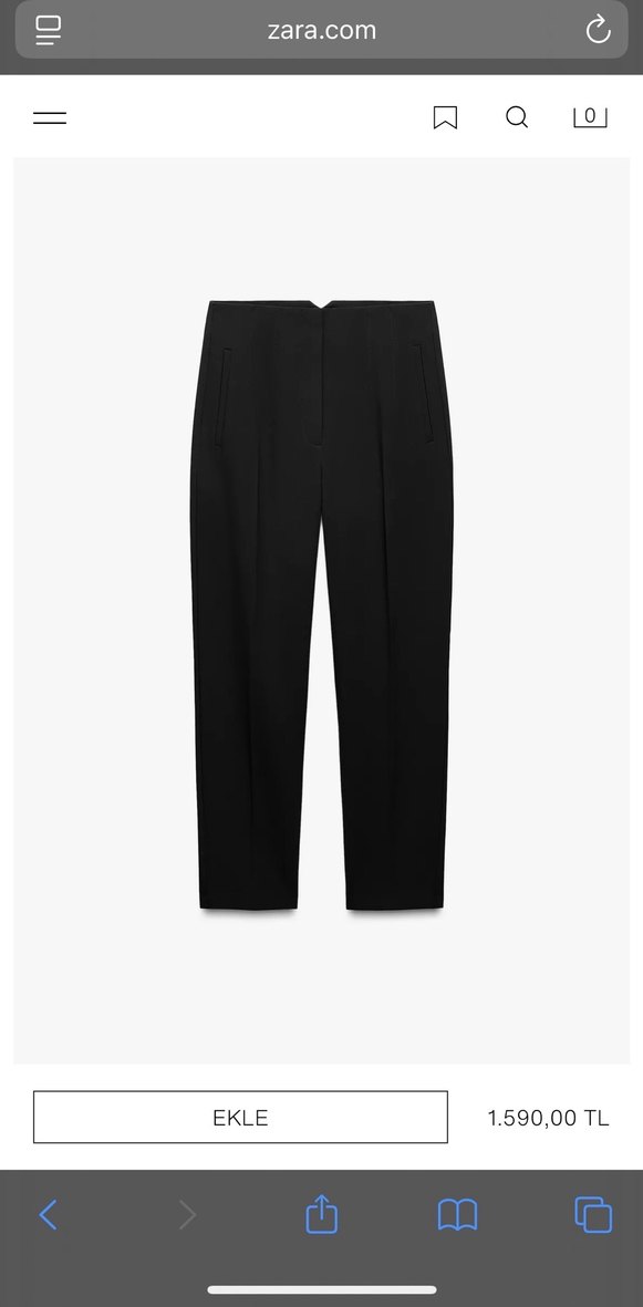 Zara Yüksek Bel pantolon - Görsel 2