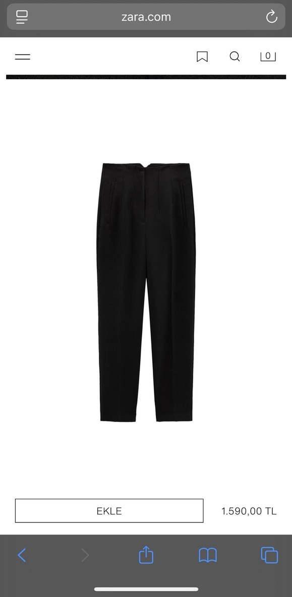 Zara Yüksek Bel pantolon - Görsel 3