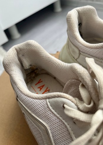 Beyaz Bağcıklı Kadın Platform Spor Ayakkabı - Görsel 5