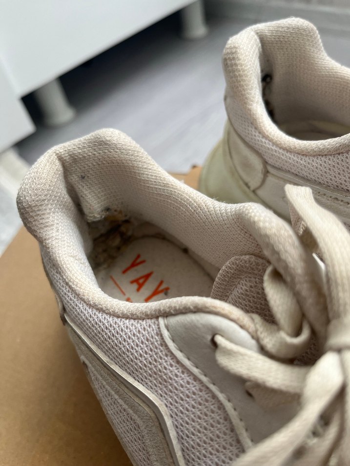 Beyaz Bağcıklı Kadın Platform Spor Ayakkabı - Görsel 5