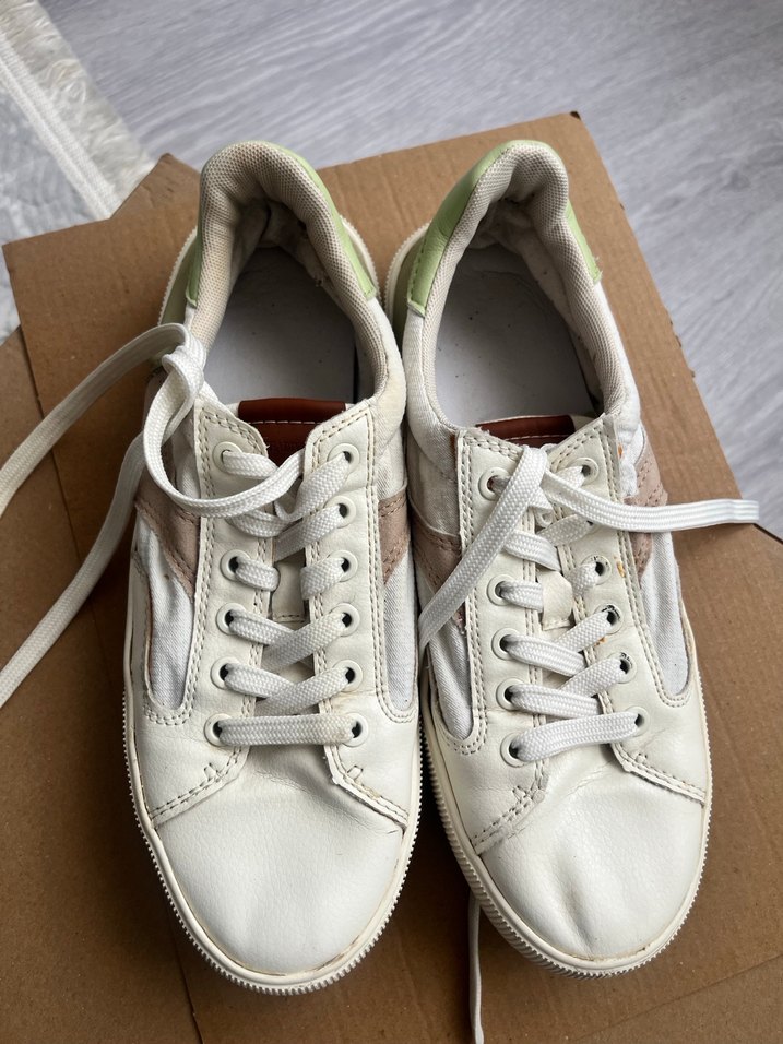 Beyaz Kadın Sneakers - Görsel 5