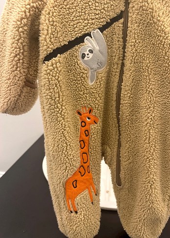 Kahverengi Kürklü Bebek Tulumu - Görsel 2