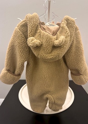 Kahverengi Kürklü Bebek Tulumu - Görsel 4