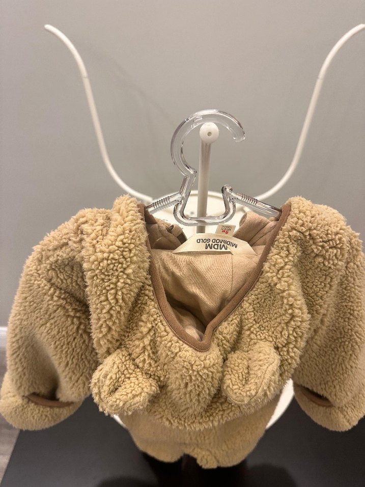 Kahverengi Kürklü Bebek Tulumu - Görsel 3