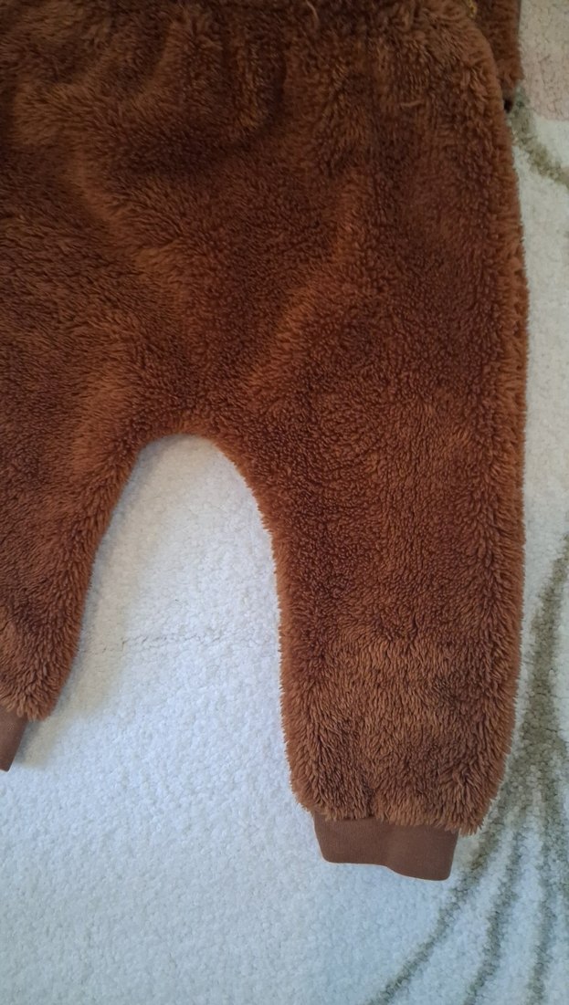 Kahverengi Erkek Çocuk Peluş Sweatshirt - Görsel 3