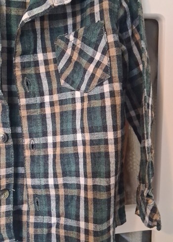 Erkek bebek Ekoseli Uzun Kollu Gömlek - Görsel 5