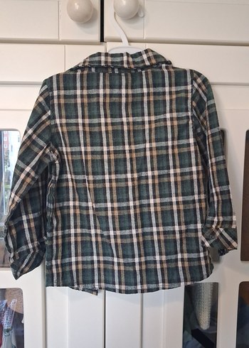 Erkek bebek Ekoseli Uzun Kollu Gömlek - Görsel 6