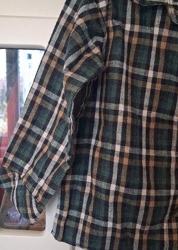 Erkek bebek Ekoseli Uzun Kollu Gömlek - Görsel 4