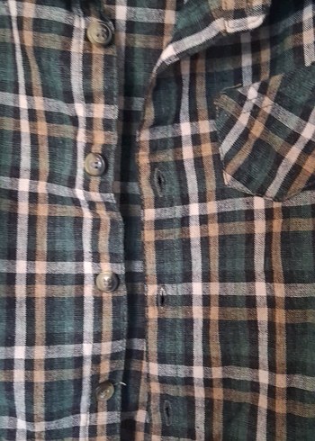 Erkek bebek Ekoseli Uzun Kollu Gömlek - Görsel 3