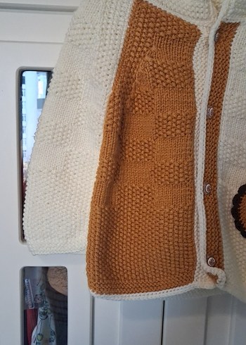 Kapüşonlu Erkek Çocuk Örgü Hırka - Görsel 4