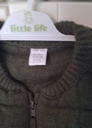 Gri Erkek Çocuk  Yelek - Görsel 3