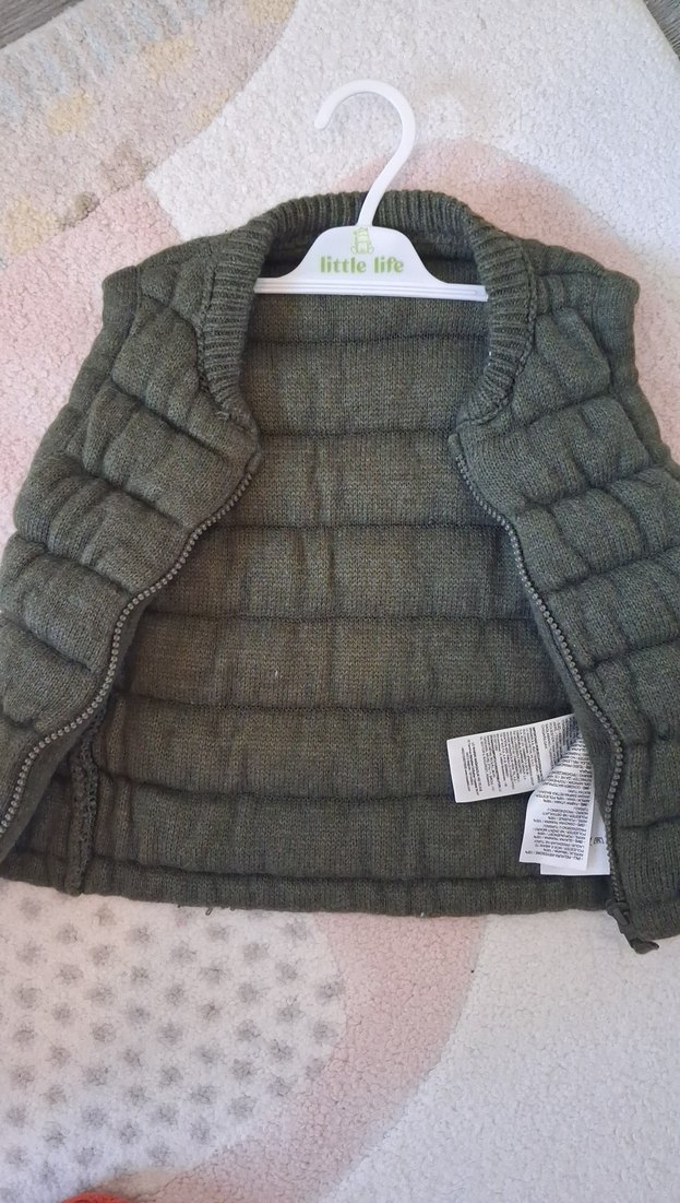 Gri Erkek Çocuk  Yelek - Görsel 5