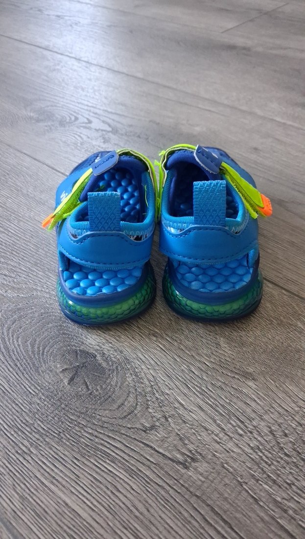 Erkek Çocuk Renkli Cırt Cırtlı Kauçuk Sandalet - Görsel 4