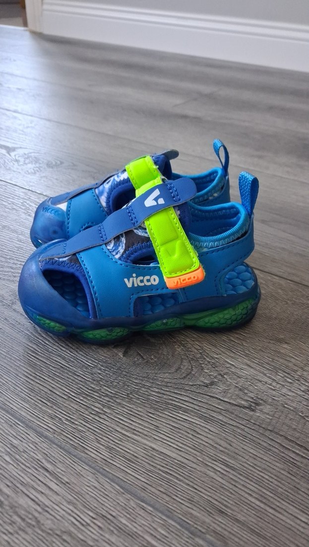 Erkek Çocuk Renkli Cırt Cırtlı Kauçuk Sandalet - Görsel 2