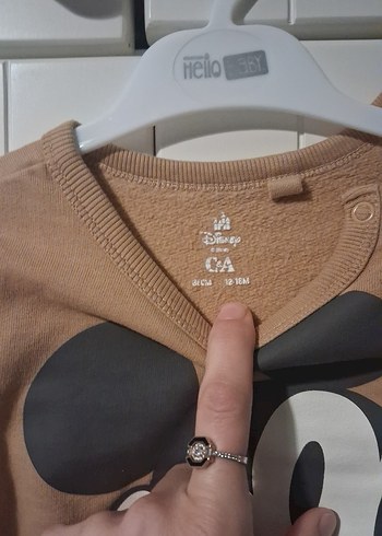 Çocuk Kahverengi Mickey Baskılı Sweatshirt - Görsel 2