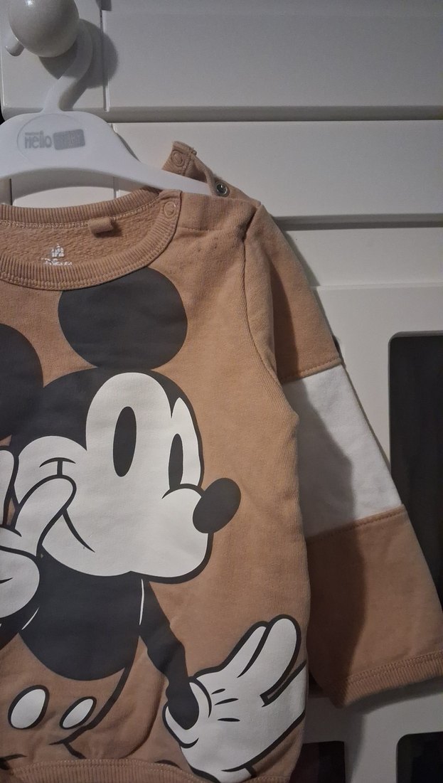 Çocuk Kahverengi Mickey Baskılı Sweatshirt - Görsel 4