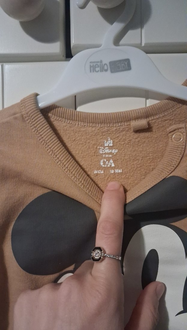 Çocuk Kahverengi Mickey Baskılı Sweatshirt - Görsel 2