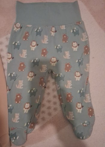 Erkek Bebek Örme Pamuk Pantolon Seti 9 ay - Görsel 2