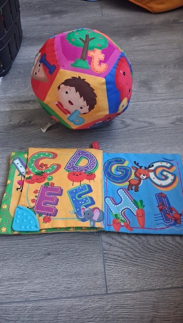 Renkli Eğitici Alfabe Topu ve Kitabı - Görsel 2
