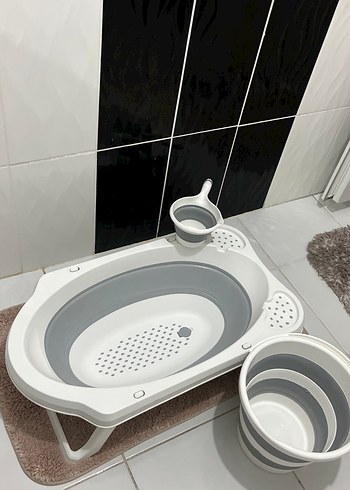 Katlanabilir Bebek Küveti ve Seti - Görsel 2