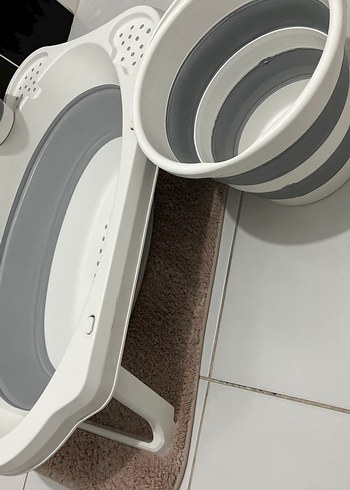 Katlanabilir Bebek Küveti ve Seti - Görsel 5