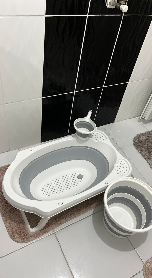 Katlanabilir Bebek Küveti ve Seti - Görsel 2