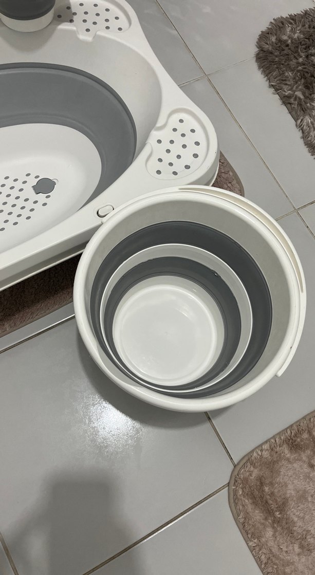 Katlanabilir Bebek Küveti ve Seti - Görsel 4