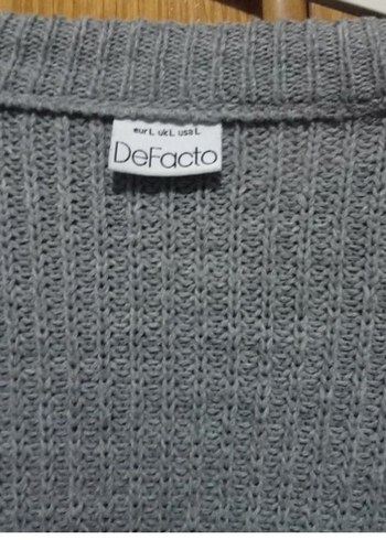 Defacto Gri Triko Kazak