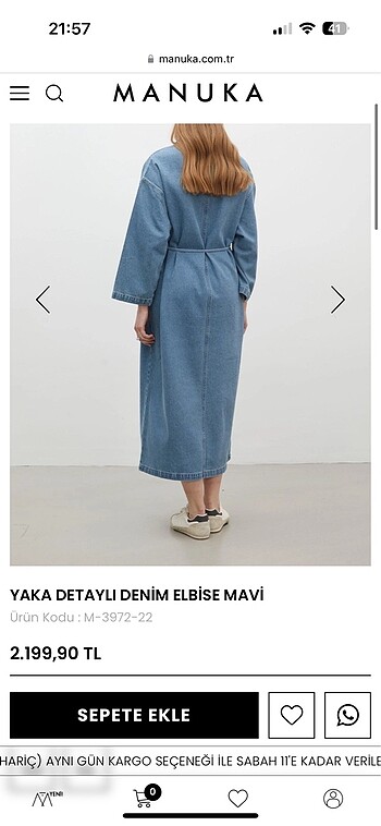 Diğer Manuka denim elbise