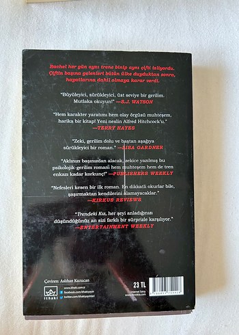 Trendeki Kız - Paula Hawkins Ciltli