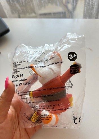  Beden kungfu panda şifu Burgerking oyuncak