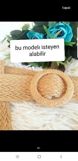 Accessorize hasır kemer 