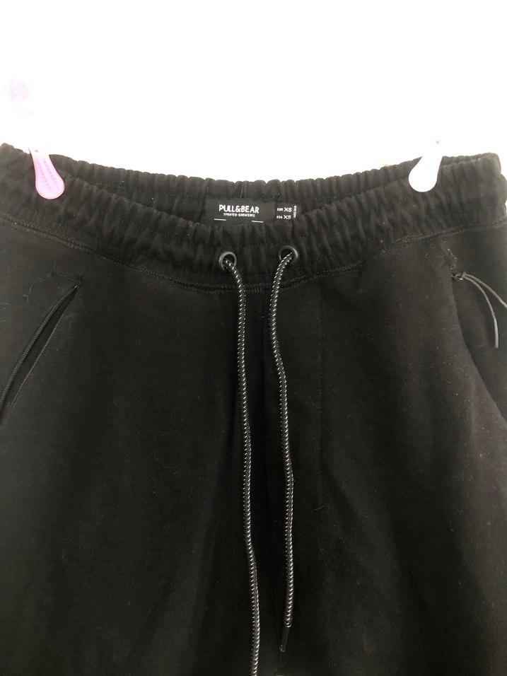 Pull&Bear Siyah Rahat Eşofman Altı — görsel 6/9