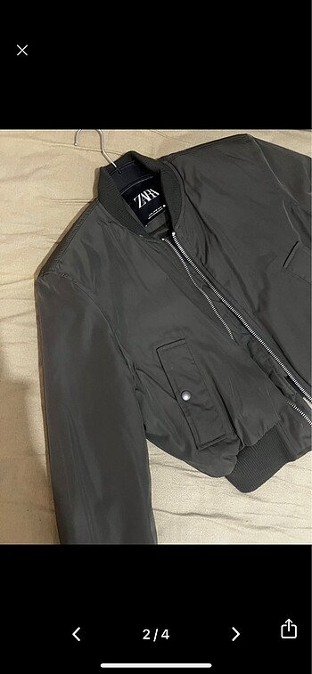 xs Beden haki Renk zara bomber ceket