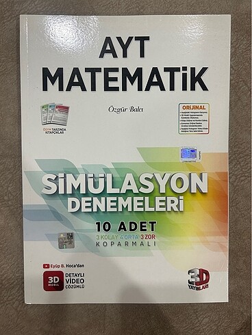 3D AYT Matematik 10'lu deneme