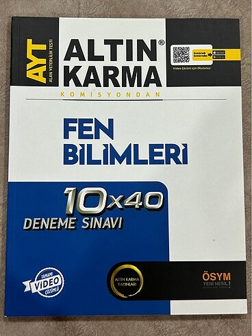 Altın Karma AYT Fen Bilimleri Denemeleri