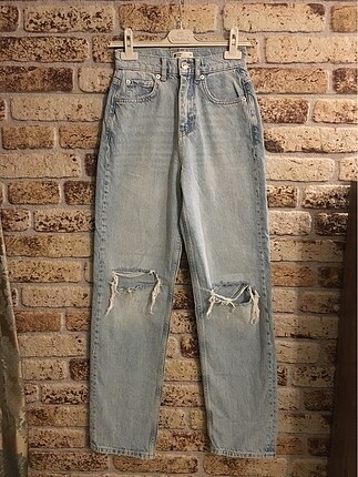 90s wide mom arası jeans